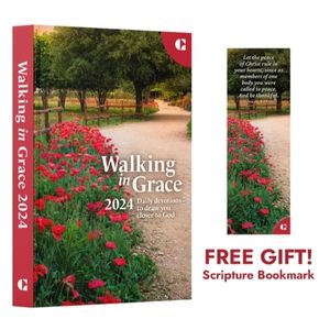 NEW Walking in Grace Daily Devotions Book - LARGE Print